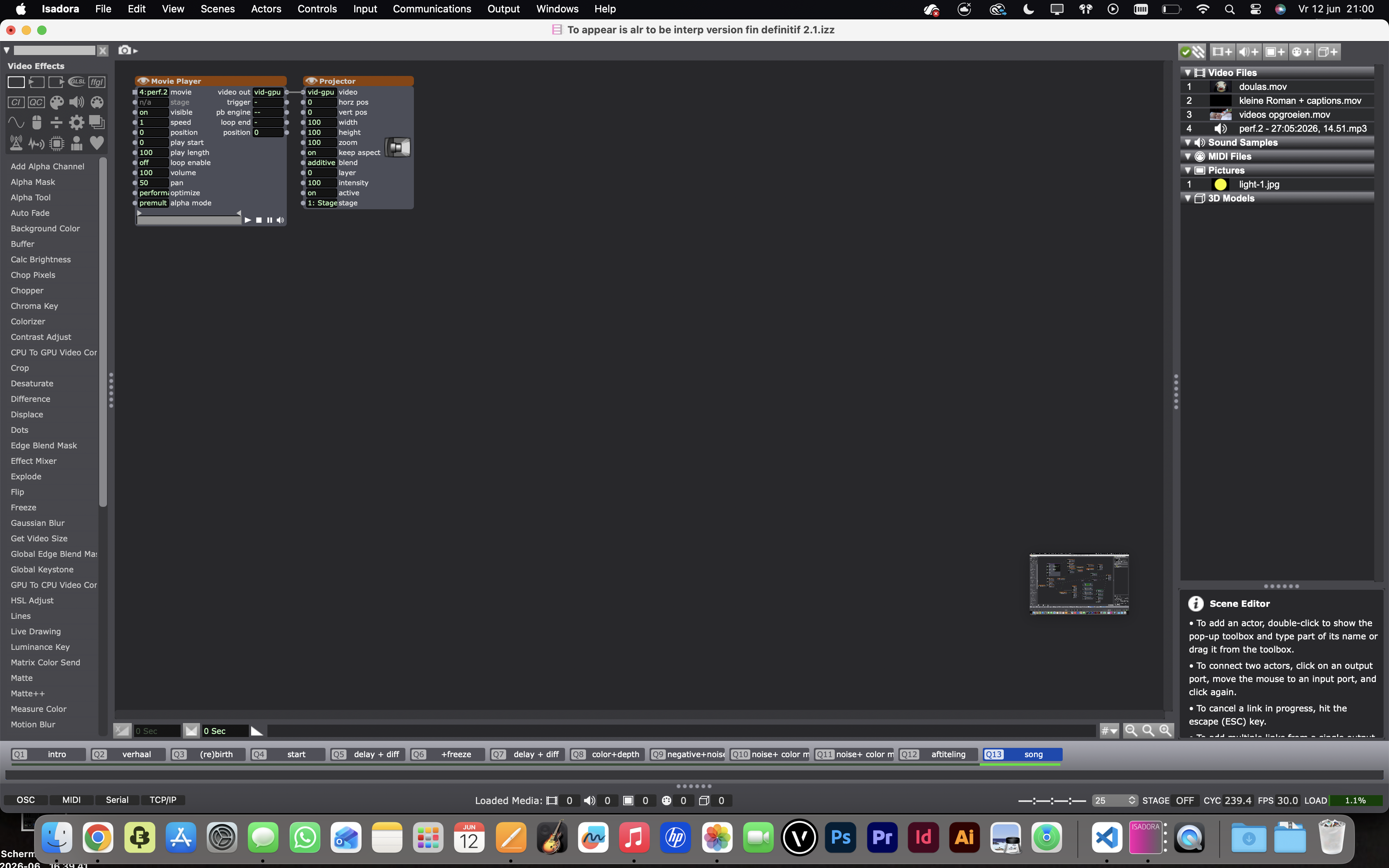 Screenshot Isadora 13